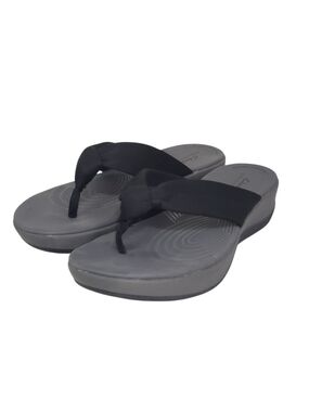 Clarks Women's Grey Cloudsteppers Arla Glison Flip-Flops Size 9